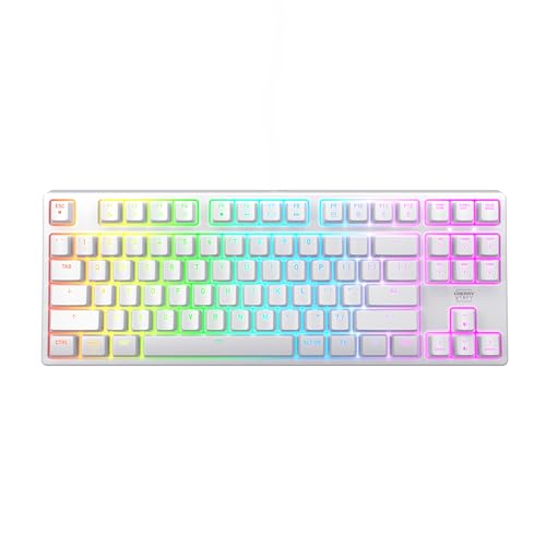 CHERRY XTRFY CHERRY (チェリー) XTRFY K4V2 TKL メカニカルゲーミングキーボード | 数字キーパッドなしで有線 | RGBライティング MX2A レッドスイッチ (ホワイト) CX-K4V2-RGB-TKL-WH-R-US