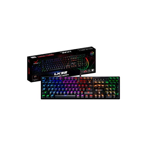 Digifast LK32 メカニカルRGBゲーミングキーボード｜超防水｜茶軸｜光軸テクノロジーを搭載｜1680万rgb色