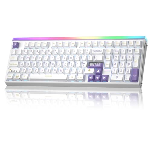 Strikonx AULA Hero 99 有線ゲーミングキーボード ホール効果キーボード ラピッドトリガーモード付き ホットスワップ可能な磁気スイッチキーボード ナンバーパッド付き ウェブドライバー RGBバックライト付きメカニカルキーボード オフィスPCゲーマー用