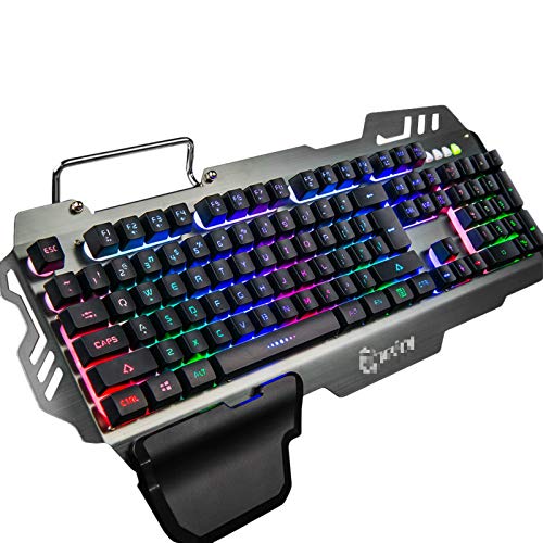 ZhaoGangLi ゲーミングキーボード7pin 104keysゲーミングキーボード仕事用 ゲーム用 Windows Mac OS対応 在宅勤務 T8055WHTMS0