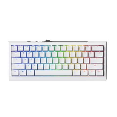 Ducky One X Mini 60% 無線ゲーミングキーボード ホワイト ラピッドトリガー搭載 コンパクト 61キー US配列 誘導式スイッチ採用 DKON2461AST3-DAUSPDOECL2WW4 KB0929