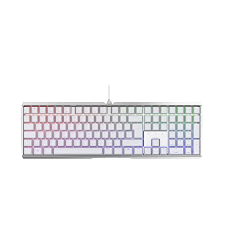 Cherry MX BOARD 3.0 S 有線ゲーミングキーボード RGBバックライト付き ドイツ配列(QWERTZ) MX BROWNスイッチ ホワイト G80-3874LYADE-0