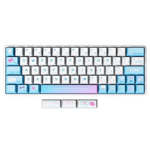 GATERON SIKAKEYB Castle HM66 TKL ハイパー磁気ゲーミングキーボード 調節可能な作動 GH60-60% 66キー対応 - Esports Tenkeyless RGB PBT キーキャップ USB-C 磁気ジェイドスイッチ