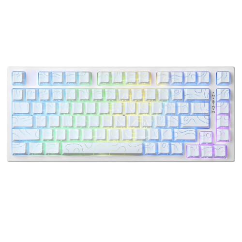 UPaYmbAcf MCHOSE Jet 75 磁気スイッチ ホール効果ゲーミングキーボード ホットスワップ可能 カスタマイズされた RGB スナップタップ 0 1ms 遅延 8kHz ポーリングレート と互換性あり(Jet75-9) UPaYmbAcf124