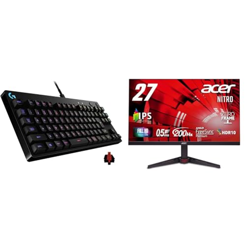 Logicool G 【セット買い】 【Amazon.co.jp限定】 Logicool G ゲーミングキーボード G-PKB-002LNd + Acer ゲーミングモニター 27インチ VG270X1bmiipx