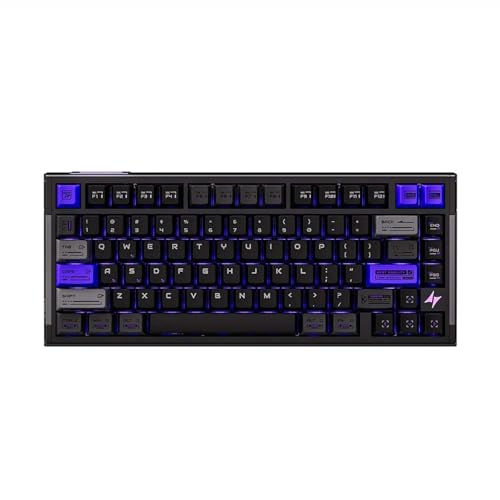 ATK RS7 V2 75%アルミホール効果ゲーミングキーボード 81キー ラピッドトリガー 0.28ms TOP/Core-Flex デュアル構造 調整可能な磁気スイッチ eスポーツ (V2 Ultra/Blazeblade/ブラック) V2 Ultra/Blazeblade/Black