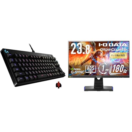 Logicool G 【セット買い】 【Amazon.co.jp限定】 Logicool G ゲーミングキーボード G-PKB-002LNd + 【Amazon.co.jp 限定】 IODATA ゲーミングモニター 23.8インチ GigaCrysta EX-GD241JD