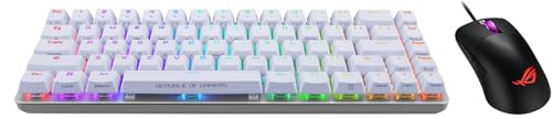 ASUS ROG Falchion Ace 65% コンパクト ゲーミングキーボード ROG Keris Mouse NXRD メカニカルスイッチ付き キーごとのRGB LED タイピング体験を向上 ホワイト