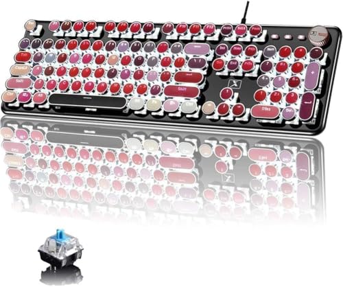 ® V1 ゲーミングキーボード 反応性速い 複数キー同時押対応 有線 (a)