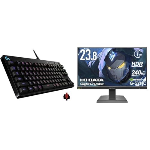 Logicool G 【セット買い】 【Amazon.co.jp限定】 Logicool G ゲーミングキーボード G-PKB-002LNd + IODATA ゲーミングモニター 23.8インチ GigaCrysta EX-GD242UDB