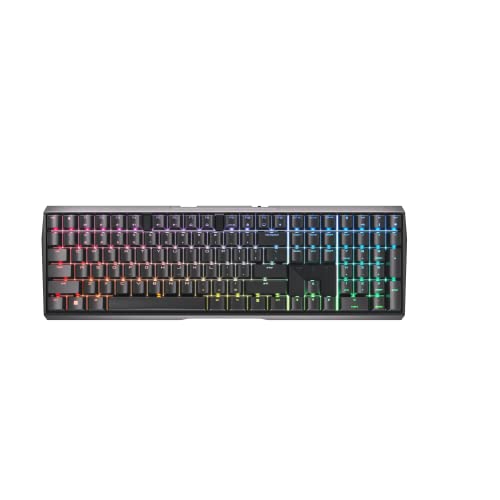 Cherry MX 3.0S ワイヤレス メカニカル ゲーミング キーボード ゲーマー向けアルミニウムハウジング MX ブラウンまたはレッドスイッチ付き RGB バックライト カラー ディスプレイ 16m カラー以上 (ブラックw/MX ブラウンスイッチ) G80-3872LXAUS-2