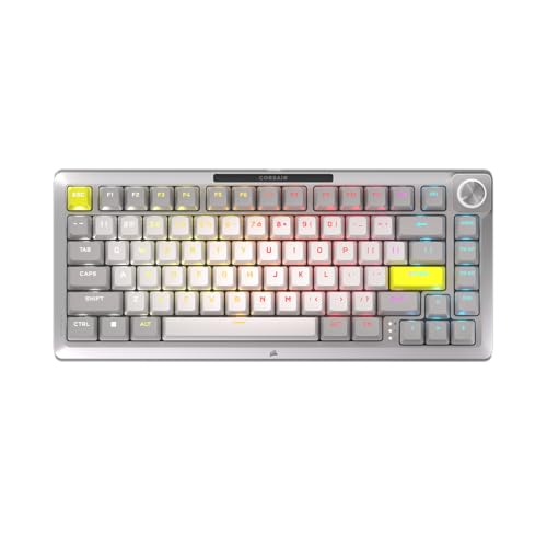CORSAIR MAKR 75 3-in-1キーボードキット メカニカルゲーミングキーボード 75% 有線 フルアルミニウム ホットスワップ 8層防音構造 ガスケットマウント iF デザイン賞受賞 FlashTap (SOCD) 8000Hzポーリング アンチゴースト Nキーロールオーバー 最大172時間連続使用 シルバー CH-91CEG1X-NA CH-91CEE1X-NA