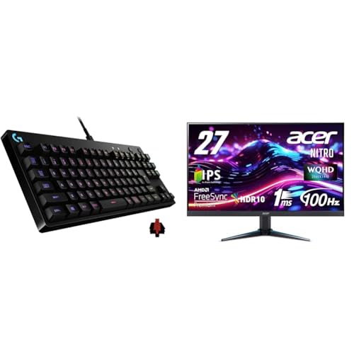 Logicool G 【セット買い】 【Amazon.co.jp限定】 Logicool G ゲーミングキーボード G-PKB-002LNd + 日本エイサー Acer Nitro ゲーミングモニター 27インチ VG270UEbmiipx