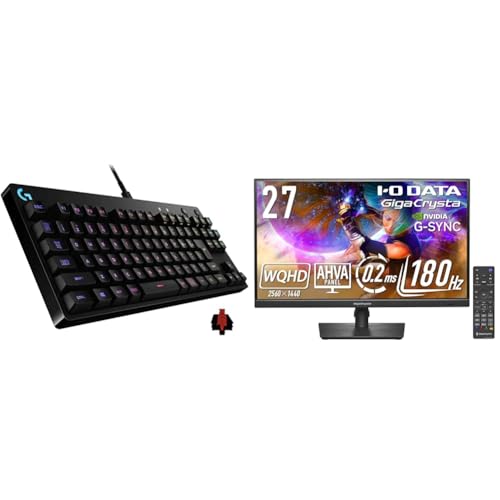 Logicool G 【セット買い】 【Amazon.co.jp限定】 Logicool G ゲーミングキーボード G-PKB-002LNd + アイ・オー・データ IODATA ゲーミングモニター 27インチ GigaCrysta EX-GDQ271JA