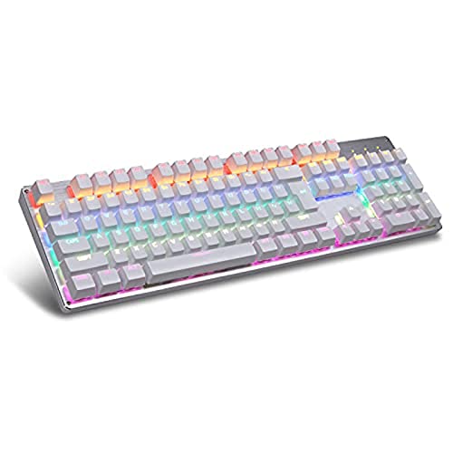 JUNENTER 有線ゲーミングキーボード メカニカルキーパッド USBインターフェース 13色クールバックライト効果 ホームオフィス PCゲーム用 ブラック(ブラック)