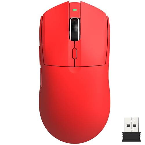 MAGIC-REFINER EnergyLion ワイヤレス Bluetooth メカニカルマウス 透明デザイン BT+2.4G デュアルモード 磁気トップカバー付き 充電式 RGB バックライト ゲーミング専用 ゲーム/e スポーツ/PC/タブレット対応 高精度操作 (ブラック)