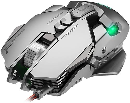 Coicueci 有線ゲーミングマウス、ラップトップPCコンピュータゲームおよび作業用のバックライト付き人間工学に基づいたUSBマウスマウス JP283221024
