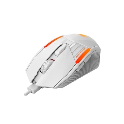 MARVO Scorpion M291 WH CAPO 有線ゲーミングマウス 7色照明 6400 DPI - ホワイト