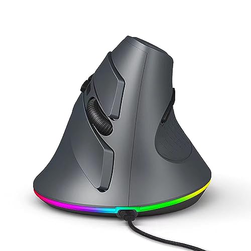 JUNENTER 軽量 RGB ゲーミング マウス 67 Ke 7200DPI セルラー シェル人間工学に基づいたマウス、ウルトラ編組ケーブル付きコンピューター ゲーマー向けホワイト