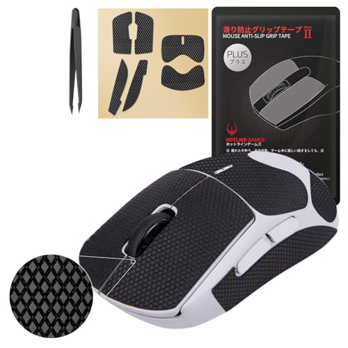 Hotline Games HOTLINEGAMES [Grip Upgrade 2.0 Plus Mouse 滑り止めグリップテープ Logitech G Pro 2 Lightspeedワイヤレスゲーミングマウススキンと互換性があり、耐汗性、フィットするようにカット可能、貼り付け簡単、パフォーマンスアップグレード。 For G Pro 2 Lightspeed