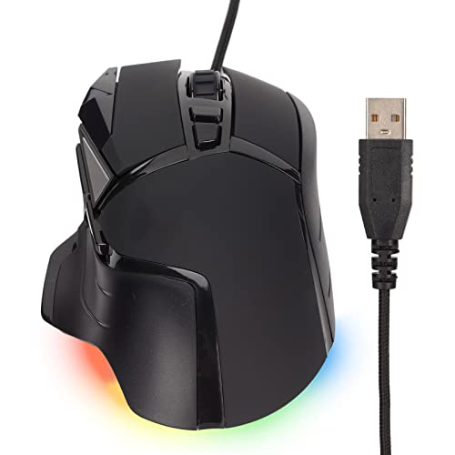 flexman 有線ゲーミングマウス 7200DPI 6段階調節可能 RGBバックライト 光学有線マウス 充電式有線ゲーミングマウス ノートパソコン用 プラグアンドプレイ flexman8khv671xi3