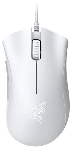 Razer レーザー ゲーミングマウス DeathAdder Essential White Edition ホワイト 光学式 有線 8ボタン RZ01-03850200-R3M1(2512001)