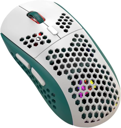 KJOET 人間工学に基づいた マウス有線 | ハニカム PC マウス有線,コンピューターマウス有線、高精度センサー付き人間工学に基づいたマウス、男の子、女の子、女性、男性用 MH27428