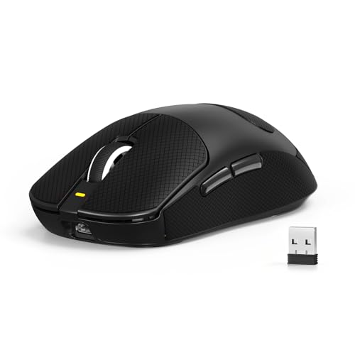 ATTACK SHARK X8SE ゲーミングマウス 3モード接続 2.4G Bluetooth USB-C有線 BK52820チップ PAW3311センサー 超軽59g 高精度 高感度 低遅延 最大25000DPI 調整可能 8000万スイッチ寿命 40G加速度 500mAhバッテリー ゲーミング用 中大手ゲーマー向け 人体工学 技適認証済み PC/Mac対応 (ブラック)