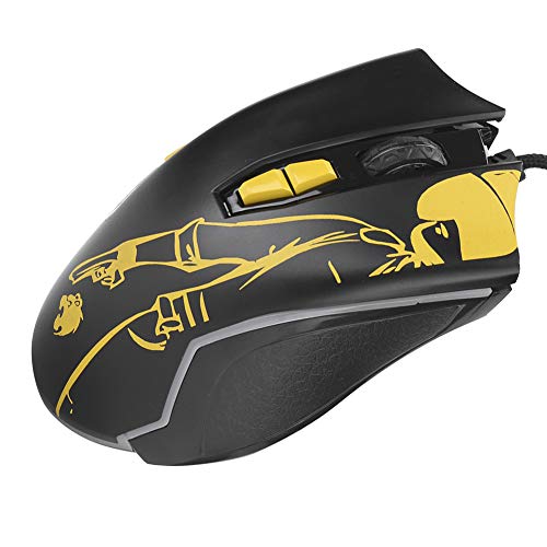 KJOET マウス 有線ゲーミングマウス ゲーミングマウス 6レベル調整可 作業 学習 ゲーム 業務 MH27195