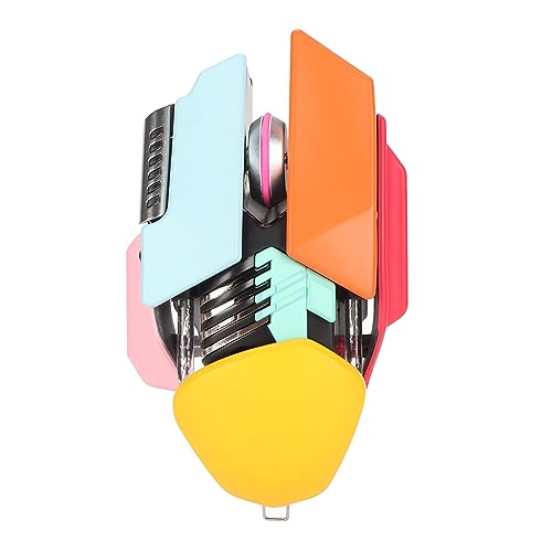 AZAZFC ワイヤレス ゲーミング マウス、サイレント 5 RGB ライト効果モード 3 モード接続調整可能な DPI マウス PC 用 USB (カラフル) CJP09240611