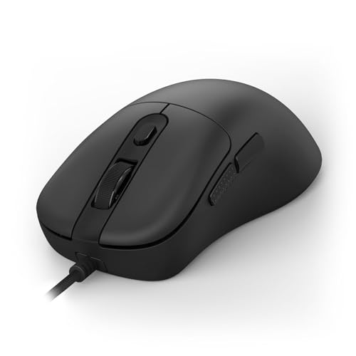 REDRAGON 有線ゲーミングマウス 軽量人間工学光学マウス 最大24000DPI5段階調節可能 プログラム可能ボタン6個 ソフト編組ケーブル Windows PCゲーマー&ノートパソコン用 ブラック M728-AIR