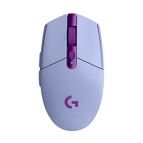 Logicool G ゲーミングマウス G304 LIGHTSPEED ワイヤレス マウス G304-LC 軽量 99g HERO 12Kセンサー 6個プログラムボタン 250時間連続使用可能 ライラック PC windows mac 国内正規品 【 ファイナルファンタジーXIV 推奨周辺機器 】