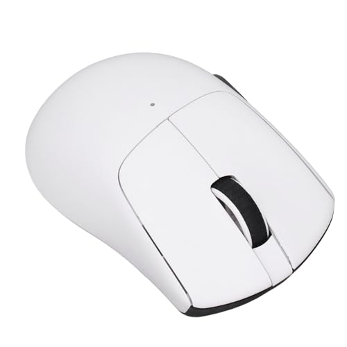 JUNENTER ゲーミングマウス、高DPI 800-26000、50g加速、リチウム電池、2.4G有線コンピューターマウス ホワイト