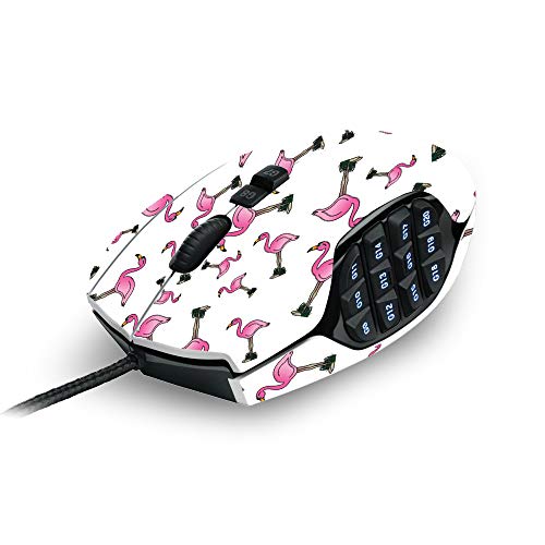 MIGHTY SKINS MightySkins Skin Logitech G600 MMO ゲーミングマウス対応 - クールなフラミンゴ | 保護性、耐久性、ユニークなビニールデカールラップカバー | 貼り付け、取り外しおよびスタイルの変更が簡単 | 米国製 LOGG600-Cool Flamingo