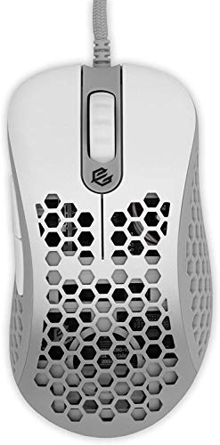 G-Wolves Gwolves Skoll SKL 2020年版 65g 超軽量ハニカムデザイン 有線RGBゲーミングマウス 最大12000 DPI (ホワイト) (ロング)