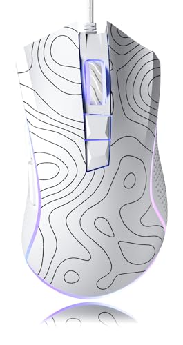 HITIME XVX G705 有線ゲーミングマウス 12000 DPI RGB ゲーミングマウス 12バックライトモード & 7つのマクロボタン付き PCゲーミングマウス DIYキーバインディング対応 マウスゲーマー コンピューターマウス ノートパソコン PC Mac Windows用 地形 2d77358c-03f2-4805-9666-4521fcf308fd