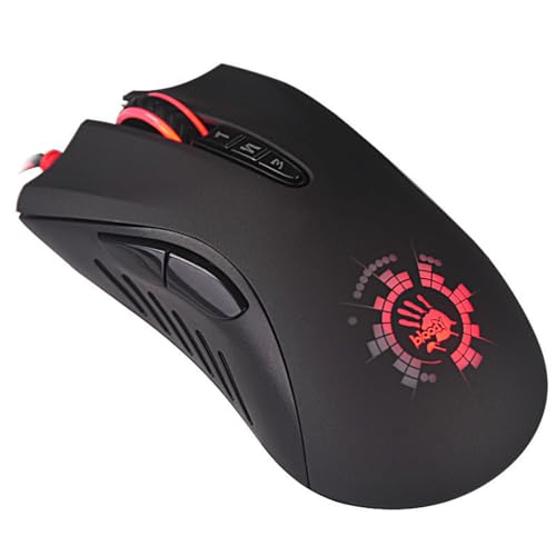 A91 ゲーム用マウス 血まみれA91有線マウスBloody光微動ゲームマウス マクロドライブ光学エンジン8プログラミングキー マクロゲーミングマウスDPI調整可能 プロゲーマー用マウス 最大4000DPI コンピューターマウス PCゲーム用 For Windowsxp/Vista/7/8/8.1/10システムサポート 非アクティブ版