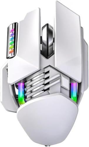 Farigrut ワイヤレスマウス、rgb光モード3モードpc調節可能dpi usbゲーム専用