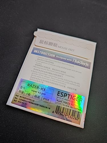 POTENT GAMING 強力なゲーミングeスポーツタイガーICE Viper V2マウス足。 viperultv2