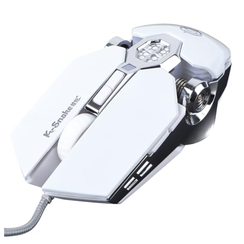 HUQIDAO 1個 ゲーミングマウス ゲーミングマウス コンピューター ワイヤーマウス デスク コンピュータアクセサリー コンピュータの トップ ノート Usbコンピュータ メカニカル ゲーミン