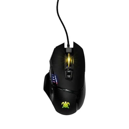 Hawksbill Super Slider V1 高性能有線ゲーミングマウス 最大19,000DPI調整可能 RGB LEDオンボードメモリ PC/MAC HB-MS2301B