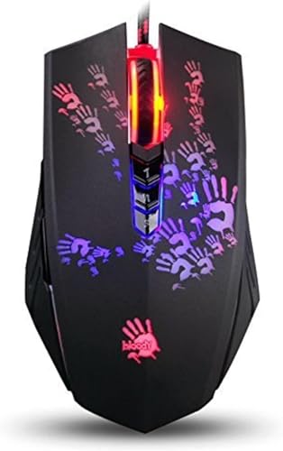 HOTGEEJP 光学式ゲーミングマウス ライトストライクスイッチ&スクロール付き - 完全にプログラム可能な高度なマクロ (A90 ブラック)