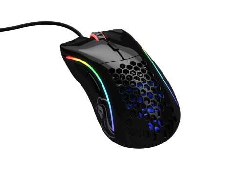 GLORIOUS ゲーミングマウス モデル D (スタンダードサイズ) 光沢仕上げ ブラック