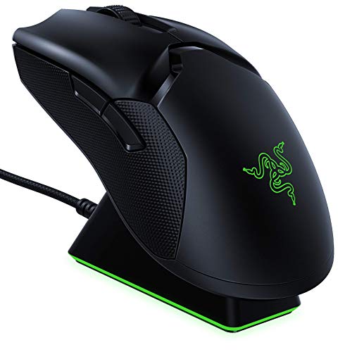 Mad Catz Razer ゲーミングマウス Viper Ultimate 高速無線 軽量 74g Focus+センサー 20000DPI 光学スイッチ 8ボタン 充電スタンド付 Chroma【日本正規代理店保証品】 RZ01-03050100-R3A1