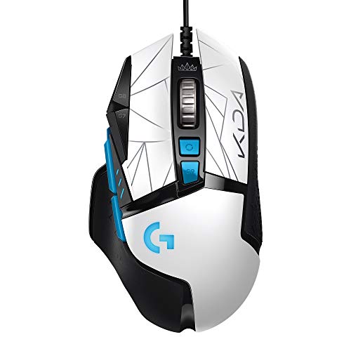 Logicool G ロジクール G G502 LoL K/DA 有線 ゲーミングマウス HERO 25K センサー LIGHTSYNC RGB プログラム可能 ボタン 11個 League of Legends 公式 ゲームギア 国内正規品 2年間無償保証 ホワイト G502RGBhLoL