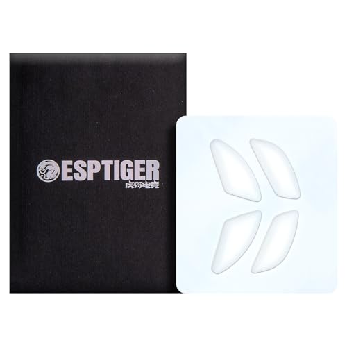 ESPTIGER ゲーミングマウススケート ICE - V2 スケート FinalMouse SL12/UL2/ケープタウンマウスフット用 2.5D エッジ処理 滑らかなPTFE素材 3M接着剤 - ホワイト SK-ET-FM-UL2/SL2/CPT-ICE-V2