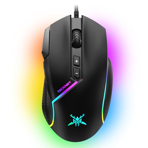 TeckNet (テックネット) 有線ゲーミングマウス 人間工学マウス 高精度 TK-GM002
