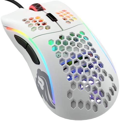 GLORIOUS グロリアス モデルd マウス 有線 ゲーミング パソコン エルゴノミクス RGB 光る 6個プログラムボタンDPI 12 pc ゲーミンクマウス 国内正規品 (69g)