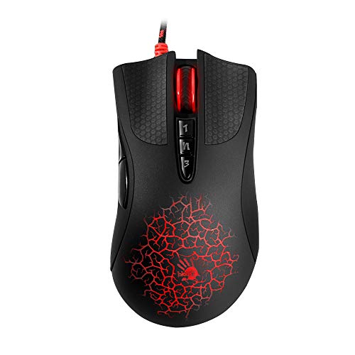 Bloody A90 - 光学式ゲーミングマウス ライトストライク(LK) 光学スイッチ/スクロール付き - 8つのプログラム可能なボタンと高度なマクロ - 4000 DPI A90A