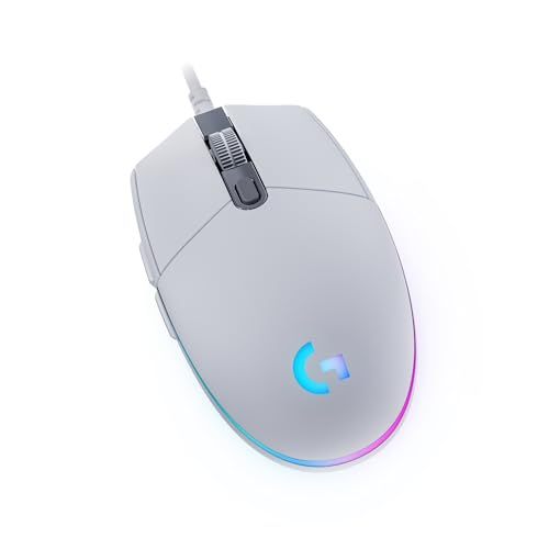 Logitech G 203LIGHTSYNC有線ゲーミングマウス-ホワイト